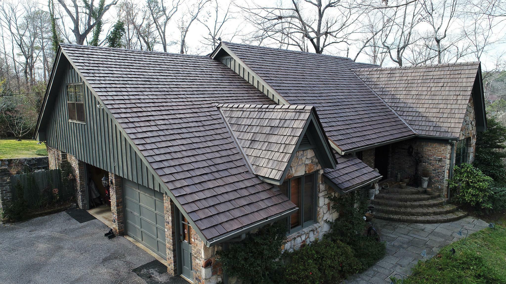 Brava composite shake roof on an established home